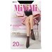 Женские носки MiNiMi средние, фантазийные, капроновые, 20 den, размер 0 (one size), черный