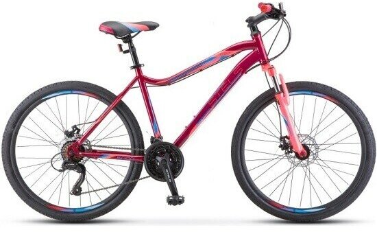 Велосипед взрослый STELS Miss-5000 MD 26 V020 Вишнёвый/розовый (LU096322*LU089358*18)