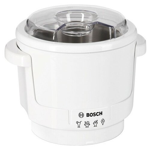 насадка для приготовления мороженого bosch muz 5 eb2 00576062 BOSCH MUZ4EB1 для кухонной машины, кухонного комбайна Bosch, белый