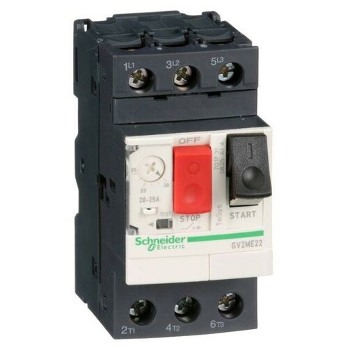 20…25А Автоматический выключатель для защиты электродвигателей Schneider Electric, GV2ME22