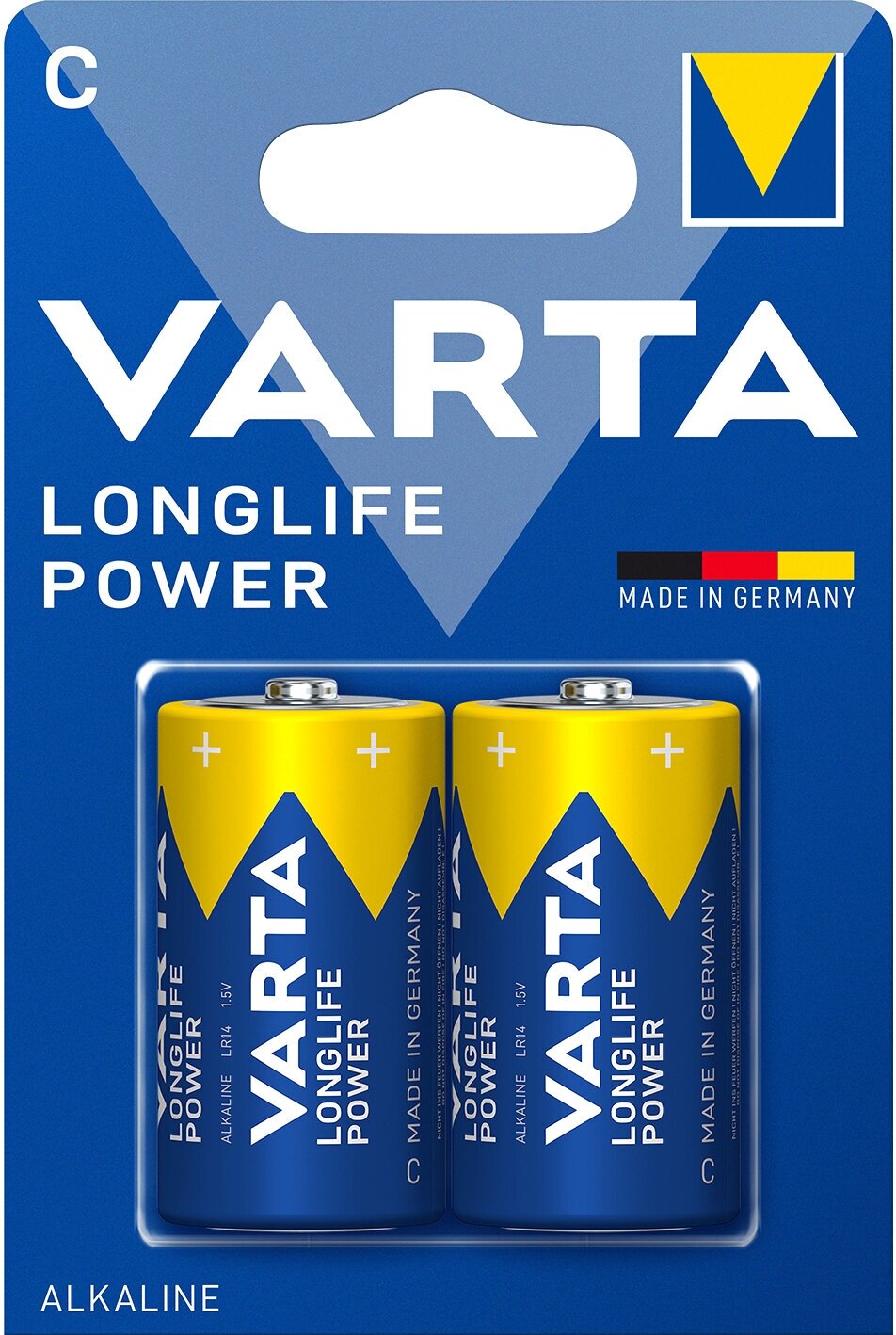 Элемент питания VARTA HIGH ENERGY/LONGLIFE POWER 4914 LR14 BL2 арт. 03864 (2 шт.)