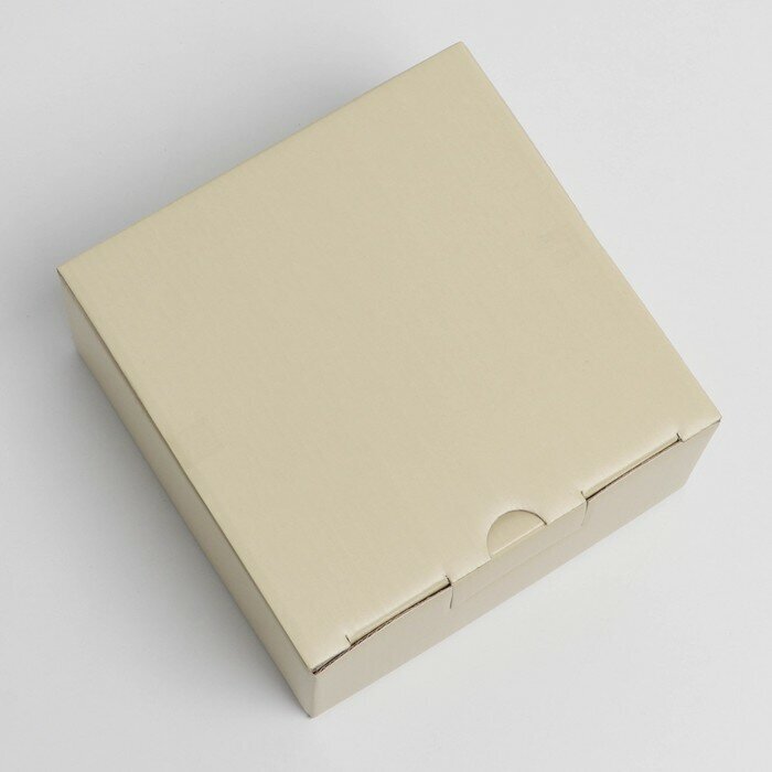 Коробка складная «Бежевая», 15 х 15 х 7 см - фотография № 2