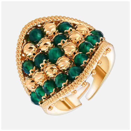 фото Element47 кольцо из серебра 925 пробы с агатом an_114_ko_zag_yg, размер 17.5