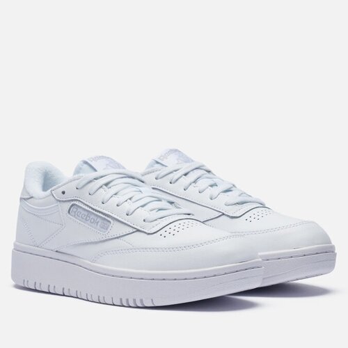 Кроссовки Reebok Club C Double, повседневные, натуральная кожа, размер 37, белый