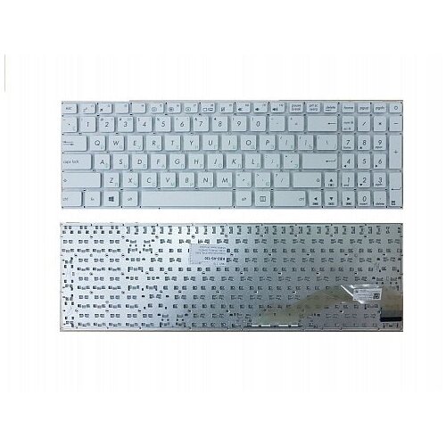 Клавиатура для ноутбука Asus X540, R540, X540L, X540LA, X540CA, X540SA белая, без рамки клавиатура для ноутбука asus x540 x540l x540la x540ca x540sa белая арт 063770