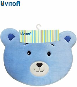 Коврик Uviton Bear, 66 х 60 см, 51х50 смдля ванной комнаты, голубой