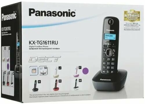 KX-TG1611RUF Panasonic KX-TG1611RUF - Беспроводной телефон Panasonic DECT - фотография № 10