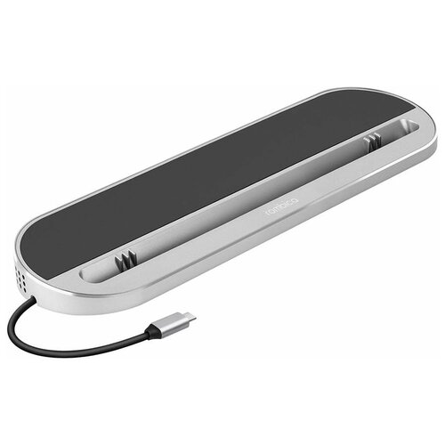 USB-разветвитель Rombica Type-C Falcon Black картридер для ноутбуков type c 7 в 1 док станция для ipad macbook air универсальный хаб сетевая карта 4k адаптер