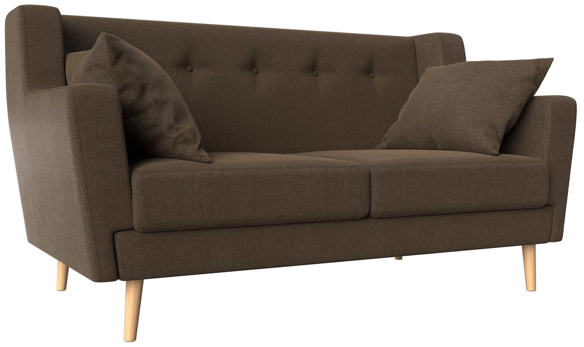Прямой диван Брайтон 2, Рогожка, Модель 108931