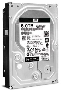 Жесткий диск HDD 6.0Tb Western Digital SATA-III, 256Mb, 7200rpm Black (WD6003FZBX)