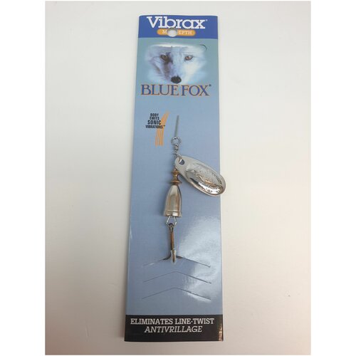 фото Блесна vibrax blue fox №2 6 грамм серебро
