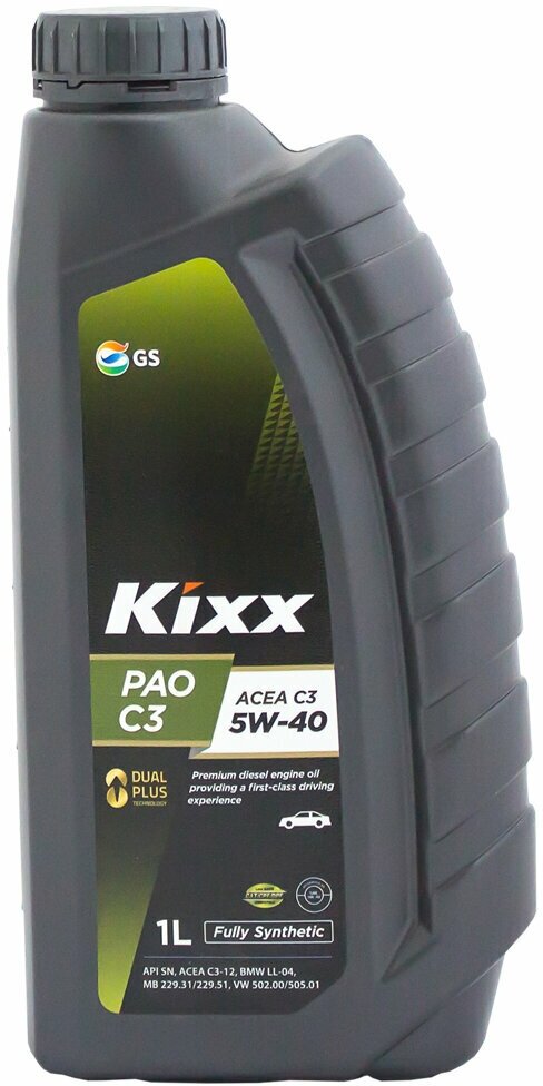 Синтетическое моторное масло Kixx PAO C3 5W-40