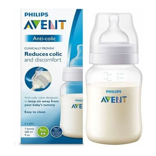 Бутылочка для кормления Philips AVENT SCF813/61 Anti-colic, 1 мес. +, 260мл (SCF813/61)