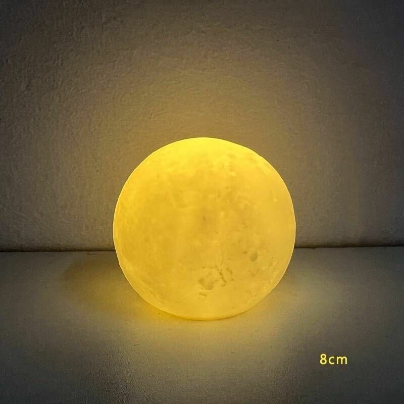 Светильник лунный шар, ночник луна, шар под раскраску, прикроватный светильник - фотография № 2