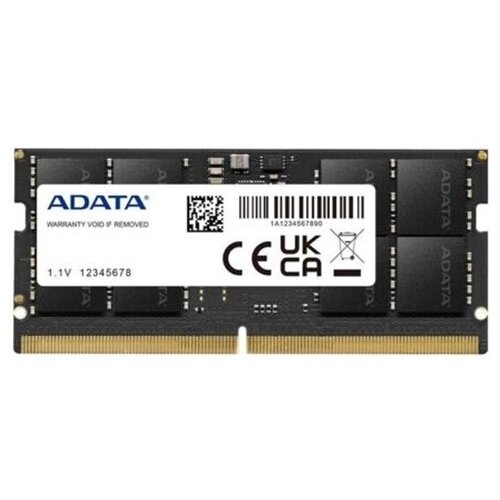 Модуль памяти ADATA32GB ADATA DDR5 4800 SO DIMM AD5S480032G-S Non-ECC, CL40, 1.1V, RTL (936622)