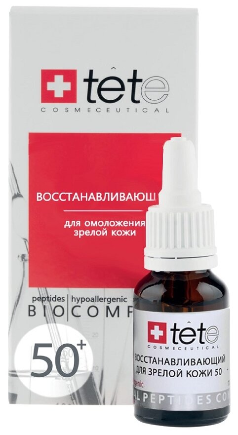 Биокомплекс TETe Cosmeceutical восстанавливающий для зрелой кожи Biocomplex 50+, 15 мл