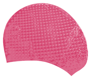 Шапочка для плавания Atemi, силикон (бабл), розовая, Bs65