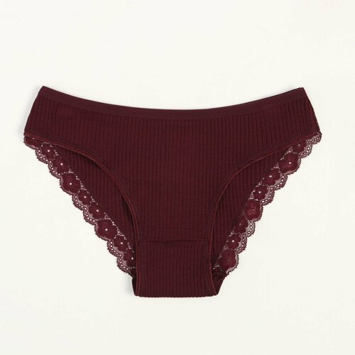 фото Трусы слипы collorista, средняя посадка, размер 44, бордовый