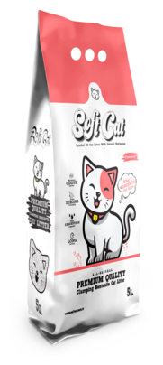 SOFT CAT Наполнитель комкующийся без запаха