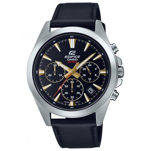 Наручные часы CASIO Edifice EFV-630L-1A, черный, золотой наручные часы casio edifice efv 630l 1a черный золотой