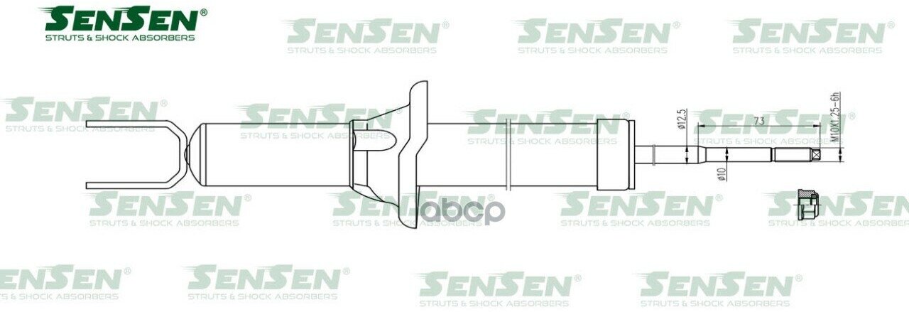 Амортизатор Honda Civic 95-01 Зад. газ.(Fastback, Aerodeck) Sensen арт. 32130071