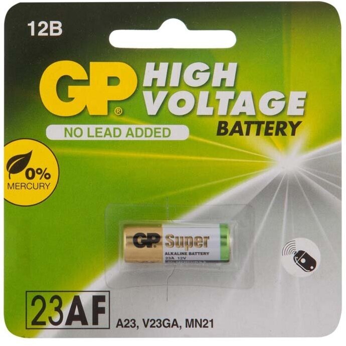 Батарейка GP HIGH VOLTAGE MN21/23A 12V GP 23AFRA-2F1 20/200