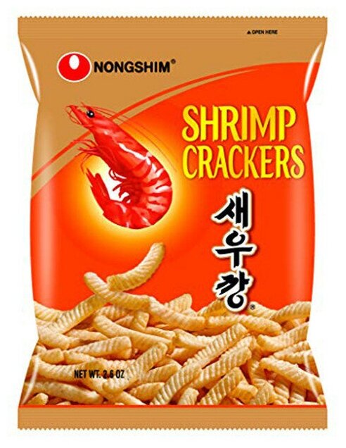 Запечённые чипсы Nongshim с креветкой, 400 г