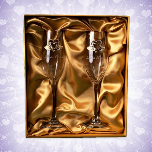 Набор фужеров для шампанского 50 лет вместе