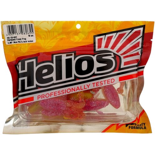 Helios Лягушка Helios Crazy Frog Fio & Acid lemon, 6 см, 10 шт. (HS-22-027) лягушка helios frog 2 56 6 5 см цвет fio