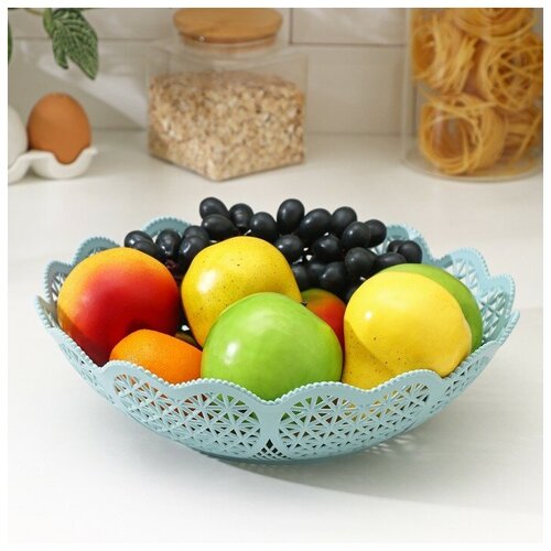 Элластик-Пласт Ваза для фруктов, d=29,5 см, h=8,3 см, цвет микс