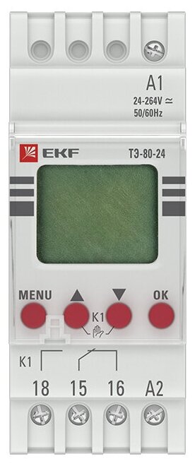 Таймер EKF ТЭ-80 24-230В