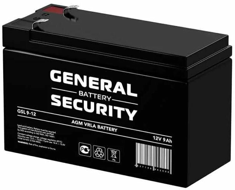 Аккумулятор General Security GSL9-12 F2