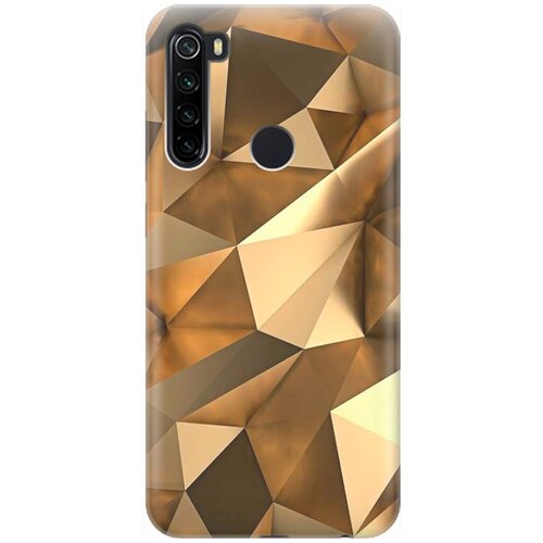 фото Силиконовый чехол на xiaomi redmi note 8t / сяоми редми ноут 8т с принтом "бронзовые грани" gosso