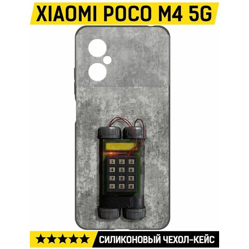 Чехол-накладка Krutoff Soft Case Cтандофф 2 (Standoff 2) - C4 для Xiaomi Poco M4 5G черный