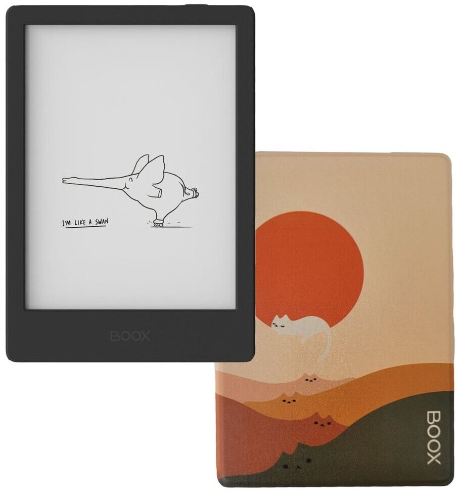 Электронная книга ONYX BOOX Poke 4 Lite Черный с оранжевой обложкой