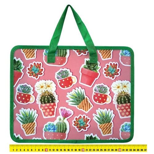 Папка школьная для тетрадей А4 на молнии с ручками 