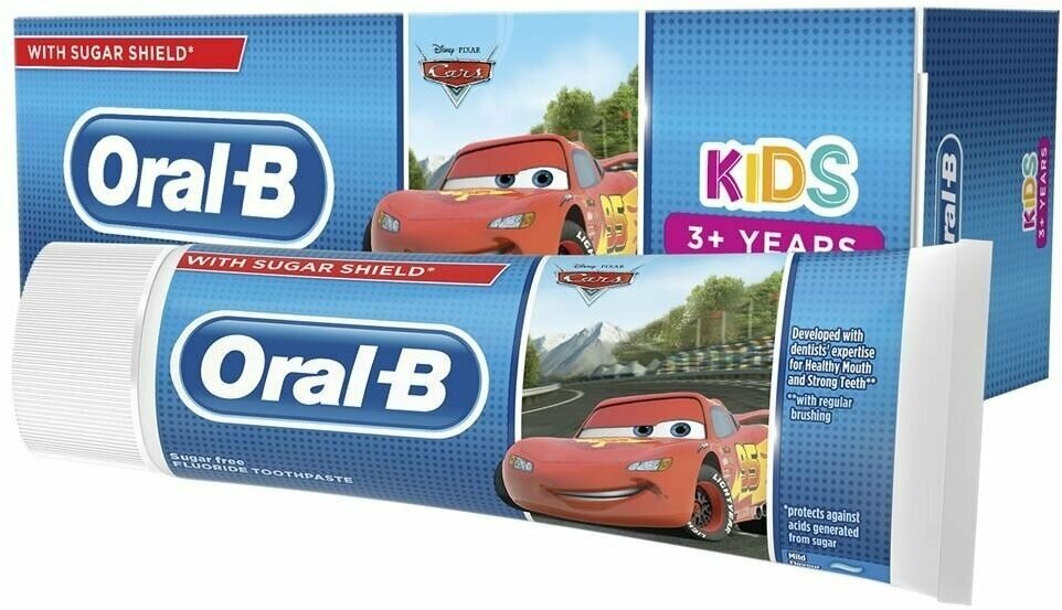 Детская зубная паста Oral-B KIDS Cars/Frozen от 3 лет 75 мл (из Эстонии)