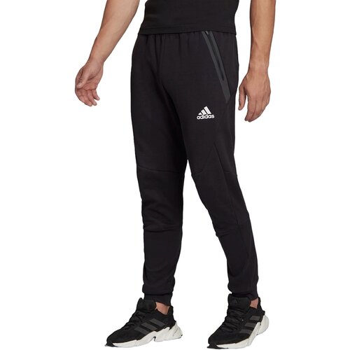  брюки для фитнеса adidas Gameday, карманы, размер m, черный