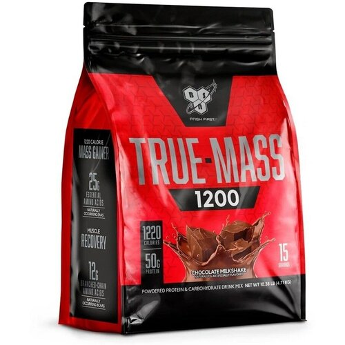 фото Bsn true mass 1200 (4710г) шоколадный молочный коктейль