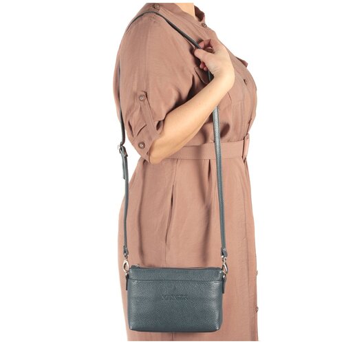 фото Сумка/сумка женская/сумка женская натуральная кожа/mayger/а-дс-327/темно-синий/модель кросс-боди/магнитная кнопка