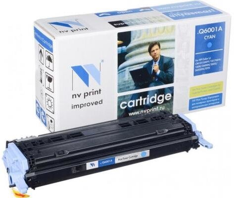 Картридж NV-Print для HP Color LaserJet CM1015MFP/1017MFP/1600/2600N Cyan, Q6001A