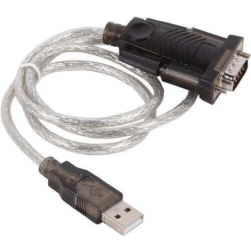 Кабель-адаптер USB AM <- COM DB9M(RS232) Orient USS-101N18, chipset Prolific PL2303TA, поддержка Win 8/8.1, 1.8м, крепление винты orient переходник кабель адаптер uss 102 usb am to rs232 db9m chipset ch340 1 2м крепеж разъема винты