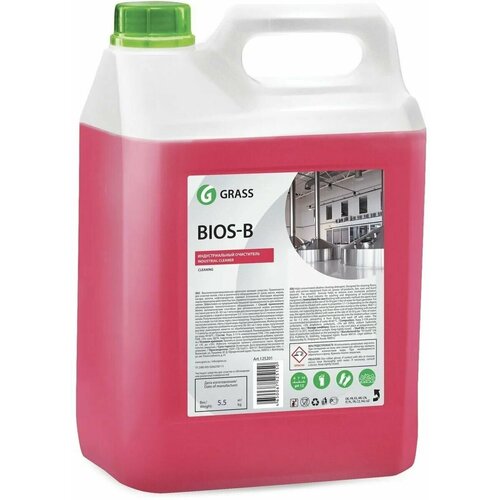 Grass Индустриальный очиститель и обезжириватель на водной основе Bios - B 5.5кг 125201 чистящее средство для кухни grass azelit спрей 600 г от жира нагара копоти