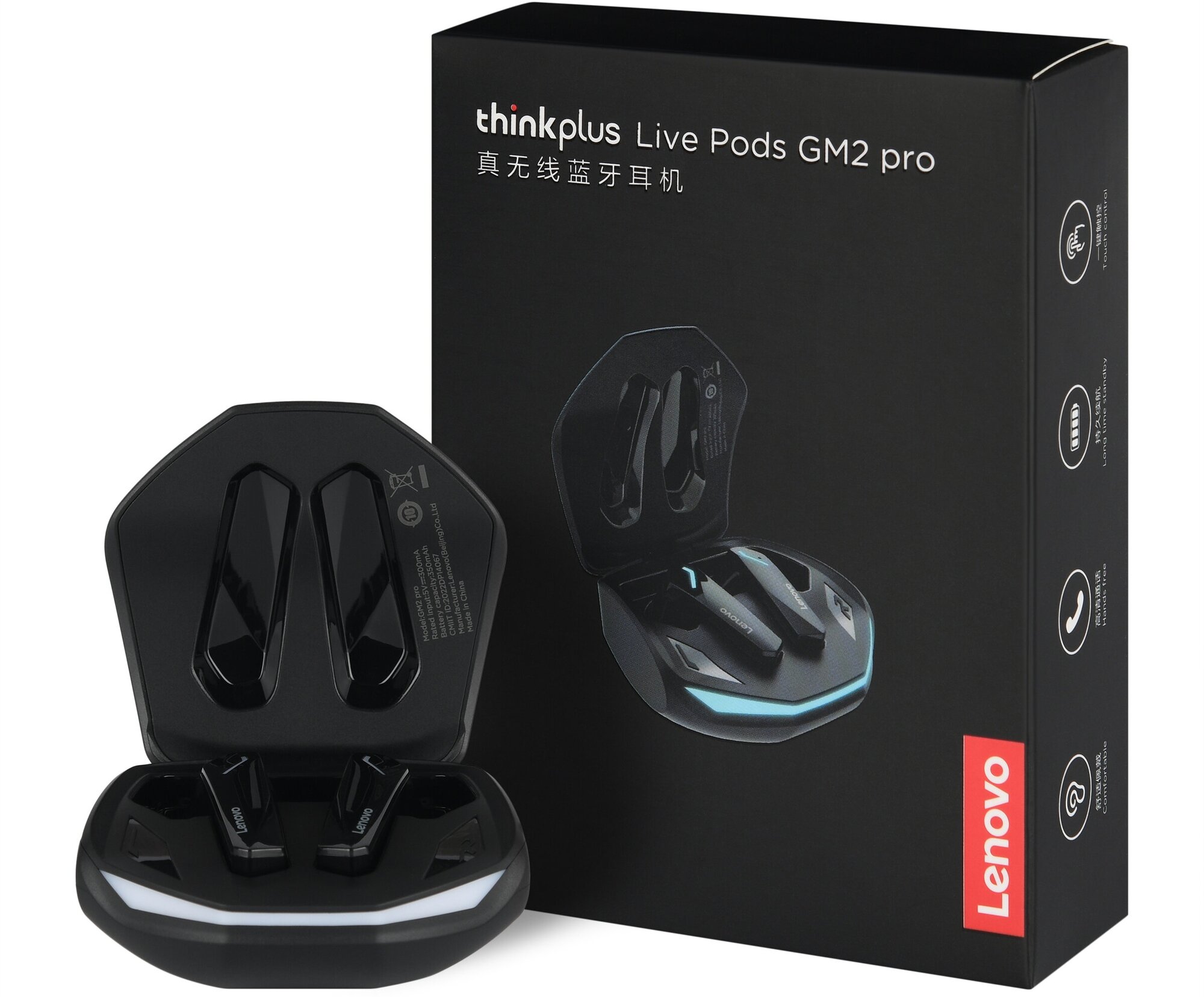 Беспроводные наушники Lenovo Thinkplus Live Pods GM2 Pro черный