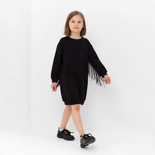 Платье для девочки MINAKU, цвет чёрный, рост 134 см платье для девочки цвет чёрный горошек рост 134 см