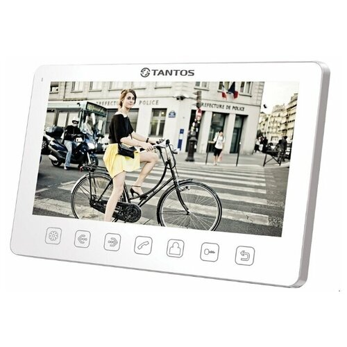 фото Монитор видеодомофона цветной tantos amelie slim(white) с 7" дисплеем