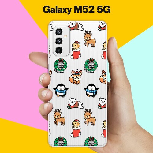 Силиконовый чехол на Samsung Galaxy M52 5G Узор / для Самсунг Галакси М52