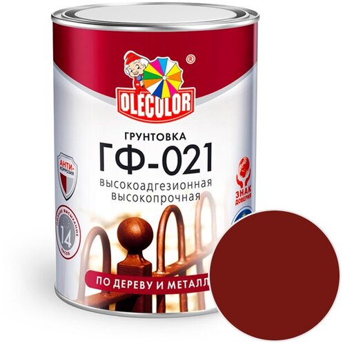 OLECOLOR Грунт OLECOLOR ГФ-021 Красно-коричневый 1 кг