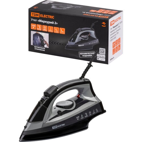 Утюг 2300ВТ керамич Покрытие С отпар Антикапля антинакипь самоочистка меркурий 2 TDM 420900₽
