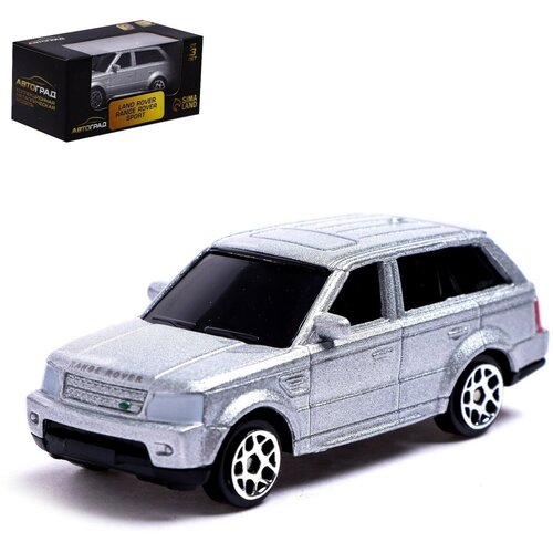 Машина металлическая LAND ROVER RANGE ROVER SPORT, 1:64, цвет серебро машина металлическая land rover range rover sport 1 64 цвет серебро